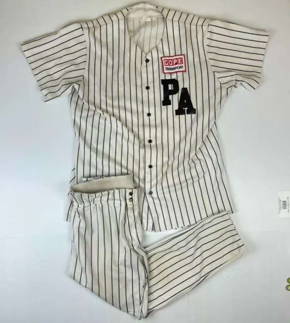 Port Adelaide Vintage Baseball Uniform Jersey & Pants Cope Transport Rare