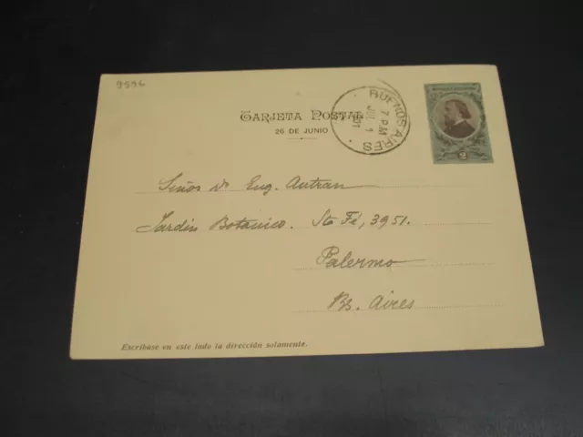 Argentina 1901 picture postal card *9596