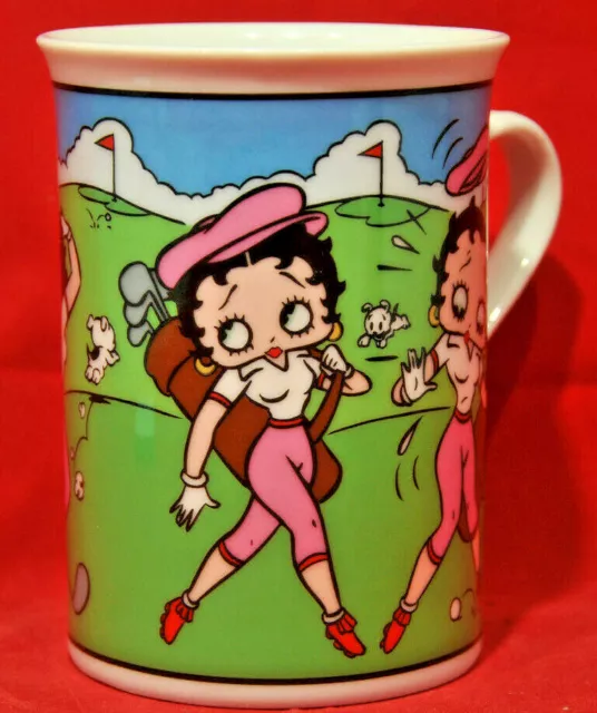 Betty Boop On The Links Golf Porcelain Collector Coffee Tea Mug Danbury Mint