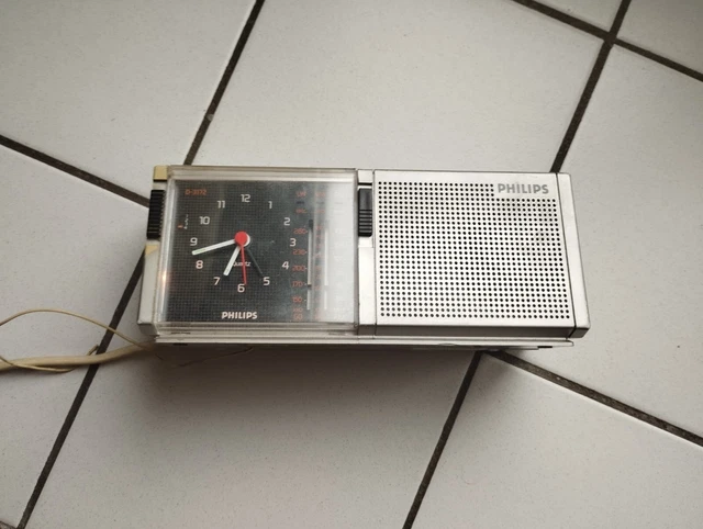 PHILIPS - Radio reveil Alarme Vintage - Philips D-3172