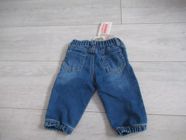 bébé garçon pantalon jean bleu DPAM Taille 9 mois NEUF 2