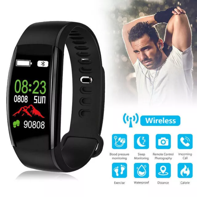 Sport Smart Watch Band Heart Rate Oxygen Blood Pressure Fitness Tracker Activity