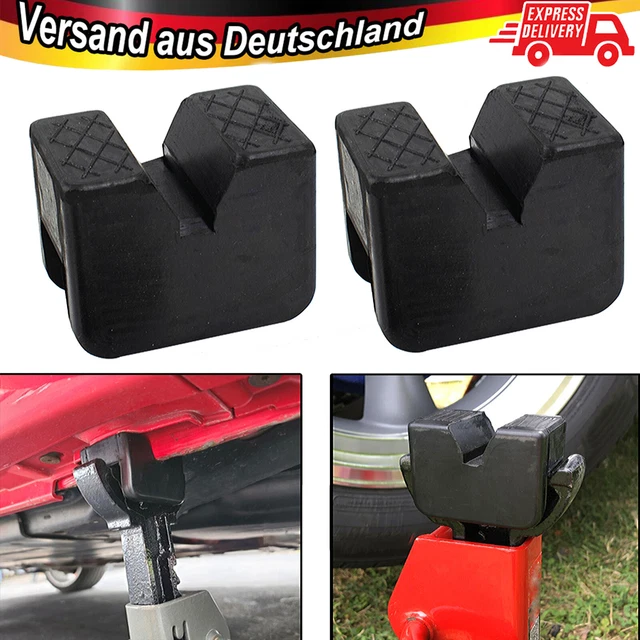 Jack Pad Adapter Für Tesla Model S/X/3 – 4-teilig, Aluminium, Mit Schutzring – Für Schonendes Anheben Mit Wagenheber