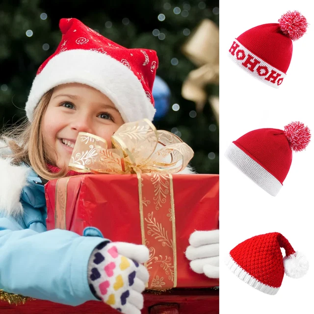 Cappello a maglia bambini ragazzi ragazze renne natalizie bambino inverno cappello caldo cappello di Natale