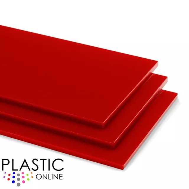 Dark Red Perspex Acrylic Sheet Colour Plastic Panel Material Cut to Size