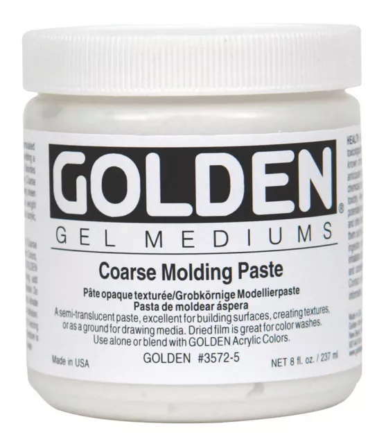 GOLDEN ACRYLIC : Coarse Molding / Moulding Paste : 236ml : 473ml : 946ml