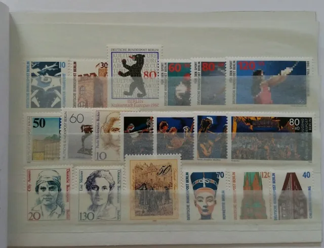 Germany Complete Year 1988 BERLIN Stamp Set MNH German Stamps Mint Never Hinged