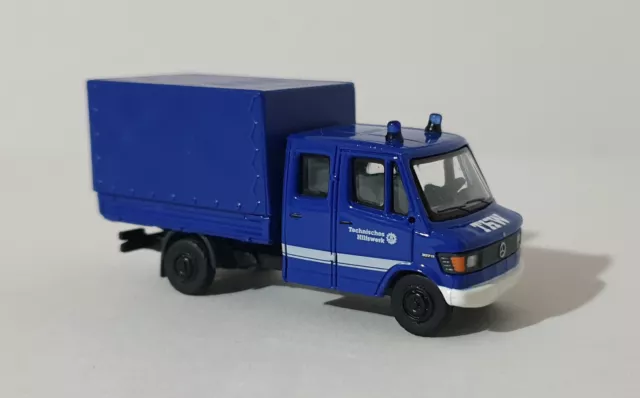 Brekina 36956 - Mercedes L 307 D Doka - THW Technisches Hilfswerk -  1:87 H0