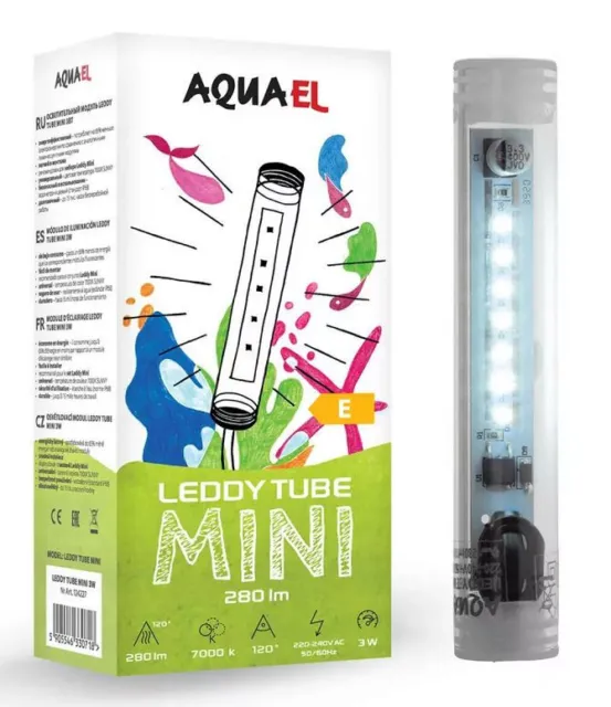 AQUAEL LEDDY TUBE MINI 3W LED Beleuchtung für das Set Leddy Mini Kids Lampe NEU