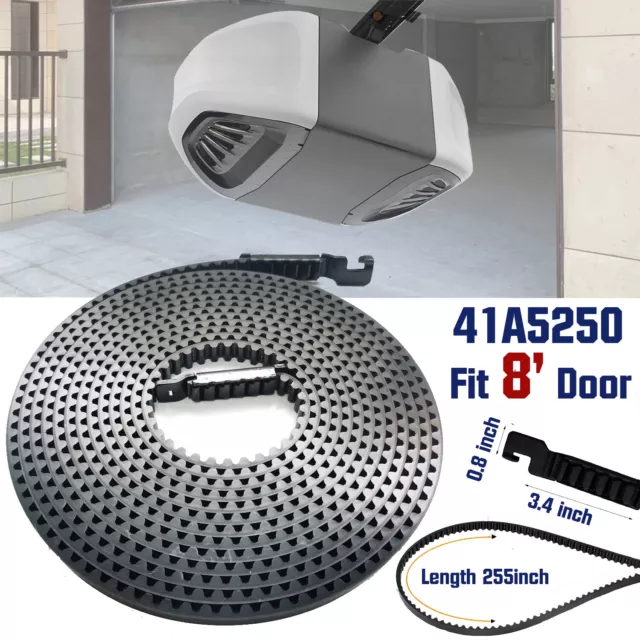 Conjunto de cinturón de puerta de garaje 41A5250 puerta alta de 8' se adapta a Chamberlain/Liftmaster