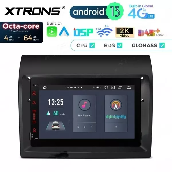 XTRONS 7" Android 13 Autoradio 4GB+64GB GPS DAB+ für Fiat Ducato CITROEN JUMPER