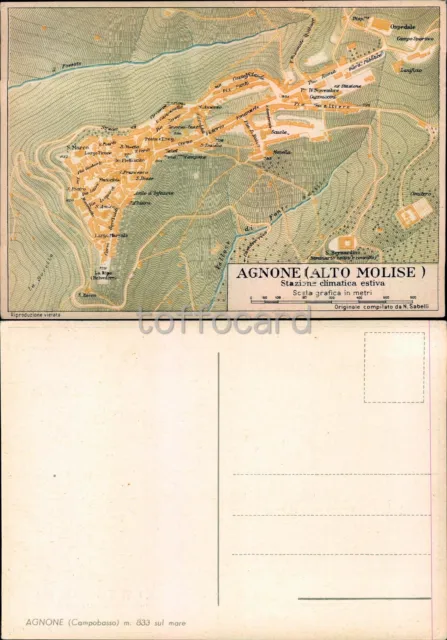 Isernia Provincia-Agnone-Cartina Mappa-C23-10