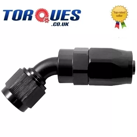 AN-10 AN10 45 Degree FastFlow StealthBlack Hose Fitting