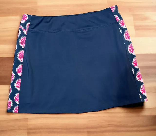 TOMMY BAHAMA NAVY Blue Golf Skirt Skort Size Medium Shorts Women’s $16. ...
