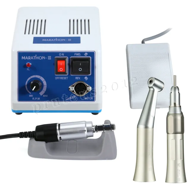 Micromoteur électrique lab dentaire Marathon/contre-angle droit Handpiece /kit