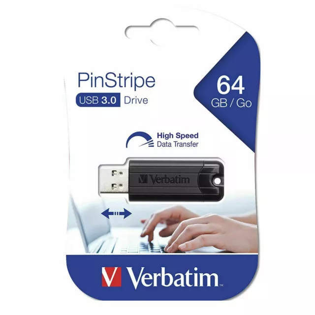 Clef usb 64go Verbatim cle usb 64 go Store N Go Pinstripe USB 3.0