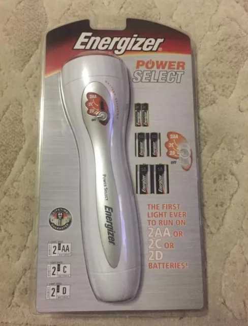 Energizer Power Select Torch  Takes AA, C, or D Batteries