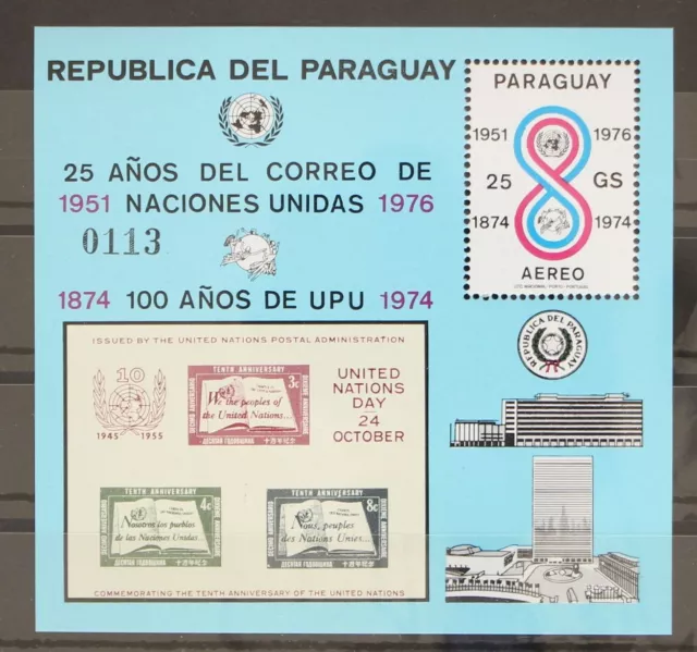 Paraguay Block 283 postfrisch UPU #GC796