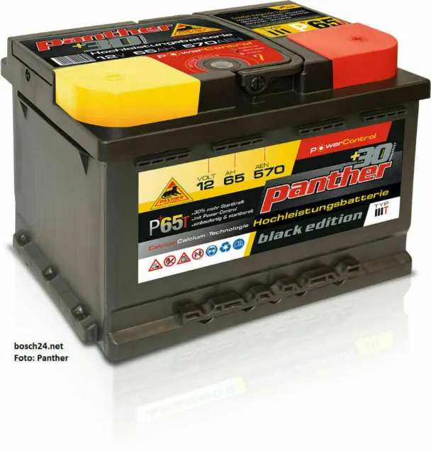 BlackMax +30% Autobatterie 12V 65Ah 600A