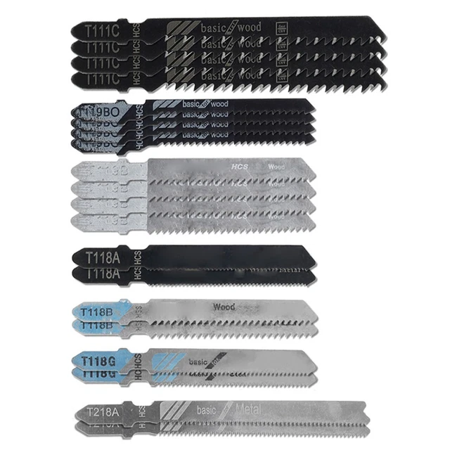 Hojas de sierra de calar T118A T118B T118G T119B T119BO T218A almacenamiento diferente