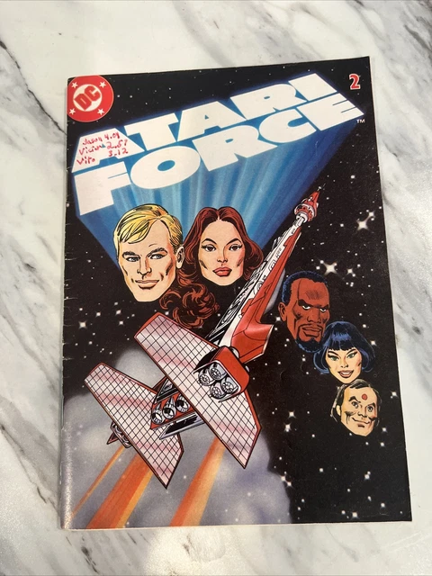 ATARI FORCE #2 PROMO GIVEAWAY 1982 DC COMICS MINI VF Writing On Cover