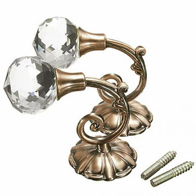 Hooks Curtain Hanger Holdbacks Holder Metal Rhinestone Tie Accessories
