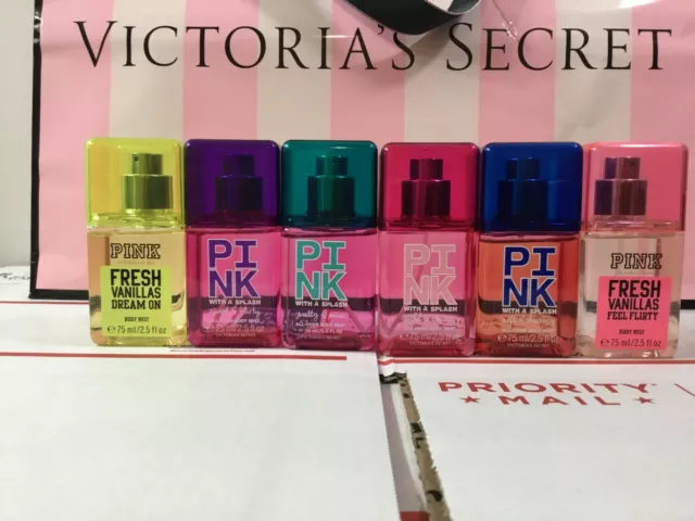 Victoria's Secret Pink With A Splash All Over Body Mist 2.5 Oz - Pick One