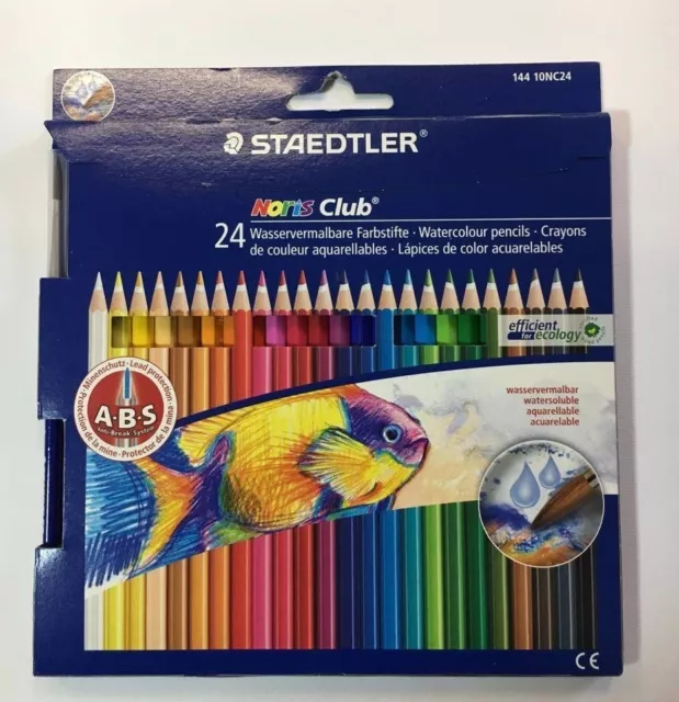 Confezione Staedtler Da 24 Matite Colorate Acquerellabili Linea Noris Club