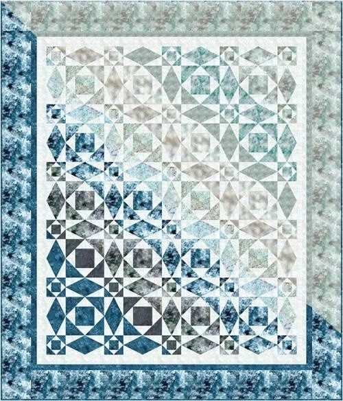 Quilt Kit - High Tide - 55.5" X 64.5" Mckenna Ryan Sea Salt Throw Quilt Quilt Kit - High Tide - 55.5" X 64.5" Mckenna Ryan Sea Salt Throw Quilt