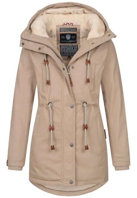 Giacca invernale donna giacca invernale calda pelliccia d'orsacchiotto cappuccio autunno beige S W2875 K7