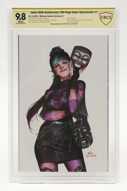 Joker 80th Anniversary 100 Page  (2020) #1 Midtown C Yellow Signed Lee CBCS 9.8