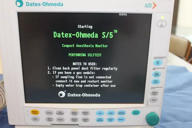 Datex Ohmeda S/5 Compact Multi-Parameter( Anesthesia ) W/ Module Patient Monitor