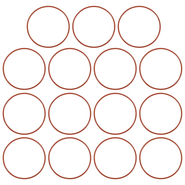 Sourcing Map 10pcs Joint Torique Silicone étanchéité 54mmx60mmx3mm