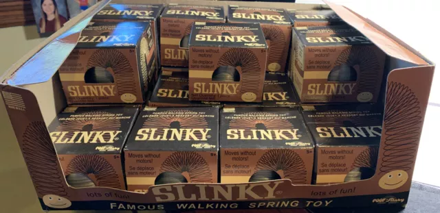 2014 NOS Retro Original Classic Toy SLINKY Walking Metal Spring Sealed  USA! Mib