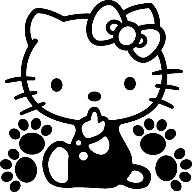 Hello Kitty Vinyl Decal Sticker Car Truck Window**buy 2, get 1 free**