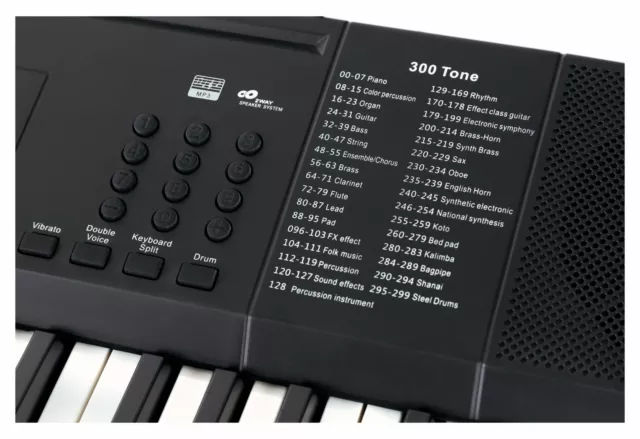 Piano Electrique Clavier Numerique Synthetiseur 61 Touches Banc Support USB Mp3 5