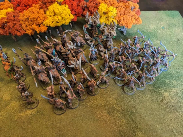 Painted miniature lot - Latari Elves / Wood Elves / Warhammer / D&D