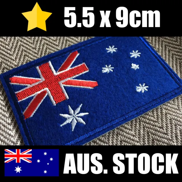 Australian Flag Patch - Iron On - Sew/Stitch/Glue On - Aussie Badge