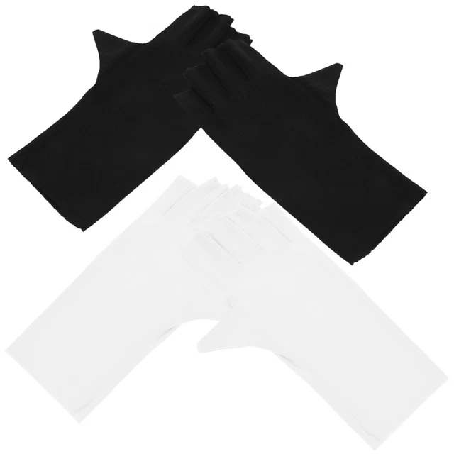 2 pares de guantes de uñas UV, salón, guantes de manicura anti-UV, protección UV,