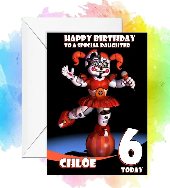 PERSONALISED BIRTHDAY CARD Five Nights at Freddys FNAF any name ...