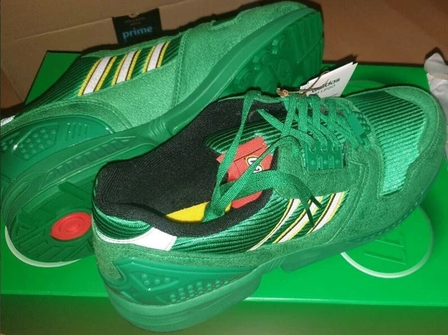 Adidas Zx8000 Lego grün 42 2/3 Sneaker Turnschuh grüner Laufschuh