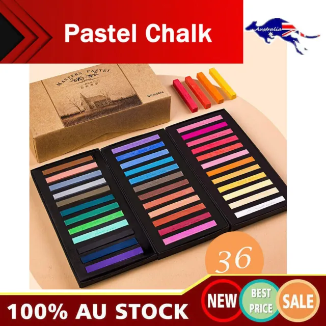 36 Colour Art Soft Pastel Fine Painting Colored Chalk Pigment Kids Color Drawing