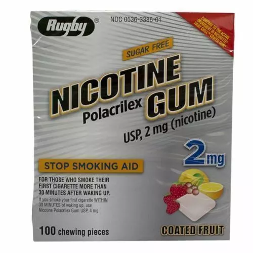 Nicotine Gum Menthe 50 Mâcher 2mg Par Rugby