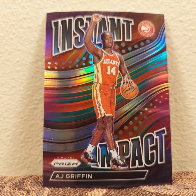 2022-23 Panini Prizm AJ Griffin #5 (RC) Rookie Instant Impact "Silver" Hawks EX!
