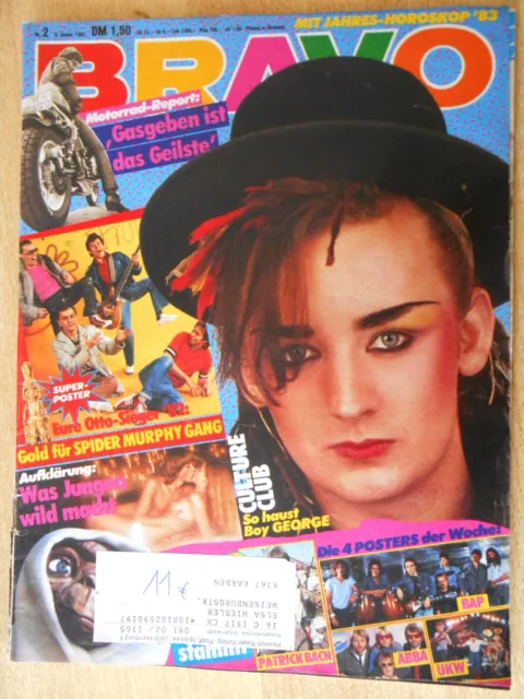 Bravo 02/1983 - BAP, Kim Wilde, Andy Borg, Boy George  - TOP