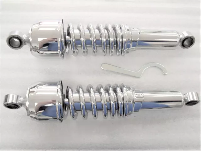 Honda VTX1800 Heavy Duty 12.5" Long Chrome Shocks