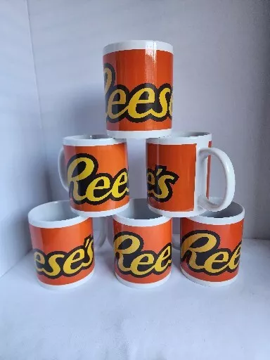 Reese's Peanut Butter Cup  Coffee Tea Hot Chocolate Mug / Cups Galerie Lot Of 6