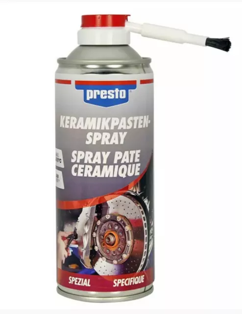 Keramikpaste Spray 400 ml bis 1400°C Bremsenpaste Presto Keramik-Pastenspray