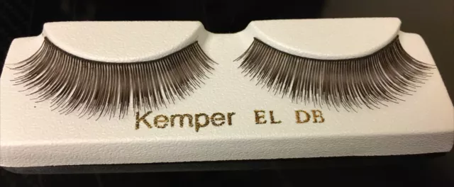 KEMPER ~ EL ~ FULL LONG Upper Doll Eye Lashes DARK BROWN *Babies by Bernadette*