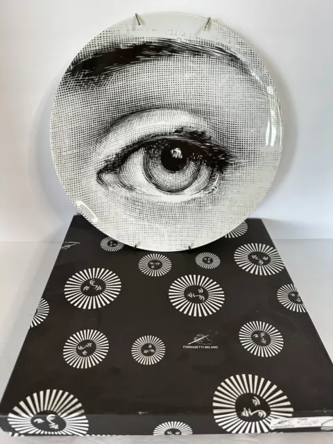 FORNASETTI MILANO Tema e Variazioni Black & White Plate #248 Italy 10.25” EUC FORNASETTI MILANO Tema e Variazioni Black & White Plate #248 Italy 10.25” EUC